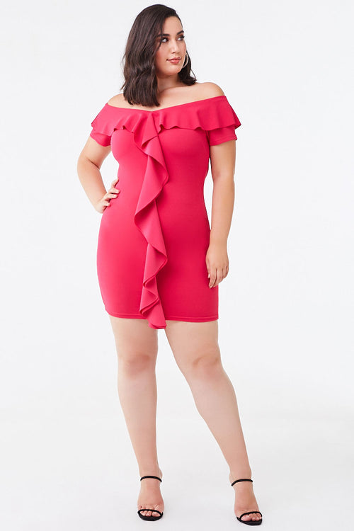 Vestido CORTO CON FRUNCIDOS CURVY | 00384556