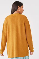 Cardigan Largo con Botones Mujer | 00386549