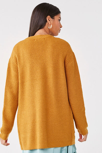 Cardigan Largo con Botones Mujer | 00386549